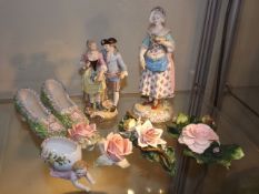 Two German Porcelain Figures Twinned With Other Po