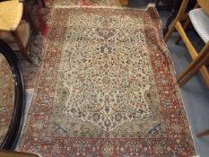 A Matching Pair Of 19thC. Woollen Rugs, 68in X 52i