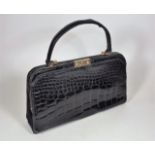 A Vintage Reptile Skin Handbag