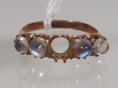 A Victorian Gold Moonstone Ring