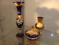 Three Pieces Of Venetian Glass