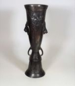 A Large Kayserzinn Pewter Vase With Hound & Boar D