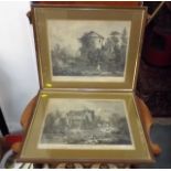 A Pair Of 19thC. French Prints Of Charenton Printe