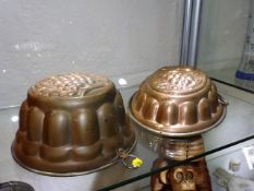 Two Early 20thC. Tin Lined Jelly Moulds