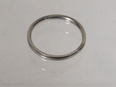 An 18ct White Gold Band