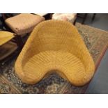 A Stylised Retro Wicker Seat