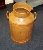 A Large Late 19thC. Milk Churn With Brass Plaque I