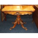 A Regency Walnut Card Table