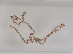 A 9ct Gold Necklace A/F