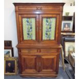 A 19thC. Continental Glazed Dresser With Drawers &