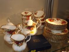 Twenty Seven Pieces Of Royal Albert Country Roses