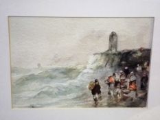 A Small Framed C.1900 Watercolour Of Mussel Collec