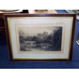 A Pair Of Large Oak Framed David Law Hand Signed P