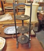 A Three Tier Anglo Indian Cake Stand