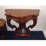 A Reproduction Mahogany Hall Table