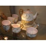 A Royal Albert Gilded Porcelain Tea Service