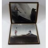 Two Comedic Photographic Prints Relating To Fishin