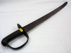 A 19thC. Continental Sword With Brass Handle, Prob