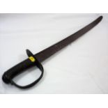 A 19thC. Continental Sword With Brass Handle, Prob