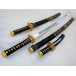 A Set Of Three Very Sharp Japanese Curved Blade Sa