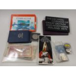 A Silver Proof Crown & Other Coin Related Items