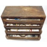 A Four Tier Engineers Tool Box With Contents