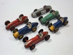 A Set Of Six Dinky Racing Cars