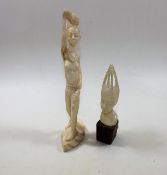 An Early 20thC. African Carved Ivory Figure & A Mo