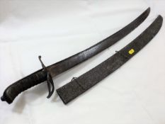 A 19thC. Continental Sword With Scabbard