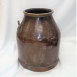 A 19thC. Copper & Brass Milk Churn