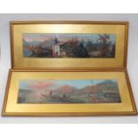 Two Late 19thC. Framed Chinese Watercolour Paintin