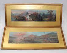 Two Late 19thC. Framed Chinese Watercolour Paintin