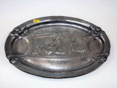 A Kayserzinn 4545 Pewter Oval Dish