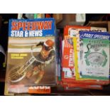 A Tray Of Speedway Magazines & Ephemera