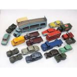 A Dinky Car Transporter & Other Vintage Dinky Vehicles playworn/as found condition