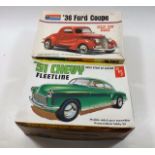 Two Vintage Boxed Car Model Kits