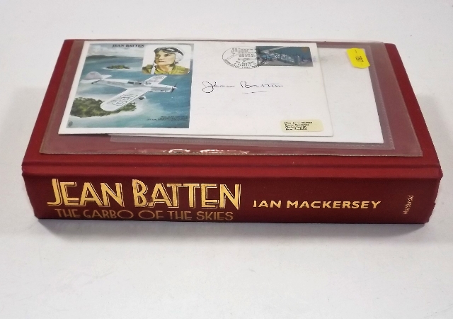 Jean Batten Book & A Signed First Day Cover