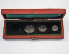 An 1897 Victorian Maundy Money Set Lacking 4d In O