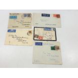 Five Air Mail Envelopes