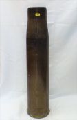 A Very Large Brass Military Shell As Stick Stand