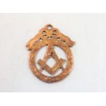 A 9ct Gold Masonic Pendant