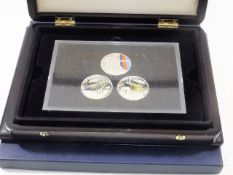 Three Silver Proof RAF Coins & Two Others