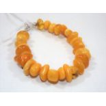 A Butterscotch Amber Bracelet