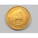 A 1974 Krugerrand Gold Coin