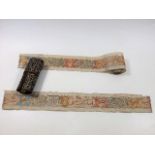 An Antique Hand Decorated Islamic Scroll With Leat