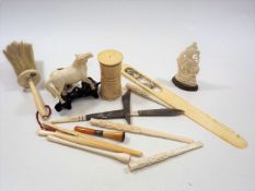 A Quantity 19thC & Early 20thC. Ivory, Bone & Horn