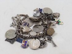 A Silver Charm Bracelet