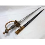 A WW2 Officers Sword With Maker Mark E&F Horster S