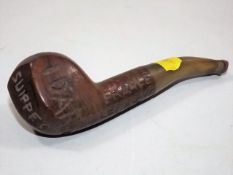 A German Pipe Found In France With Various Battles