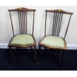 Two Childs Stick Back Chairs